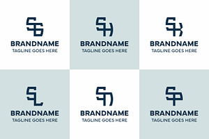 Letters SG SH SK SL SN SP Logo