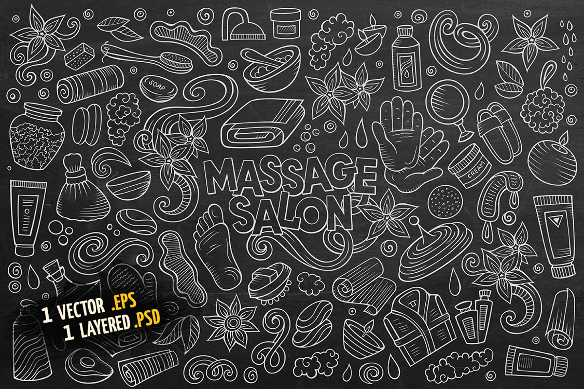 Massage Objects & Elements Set, an Object Graphic by BALABOLKA (Photo 4 of 4)