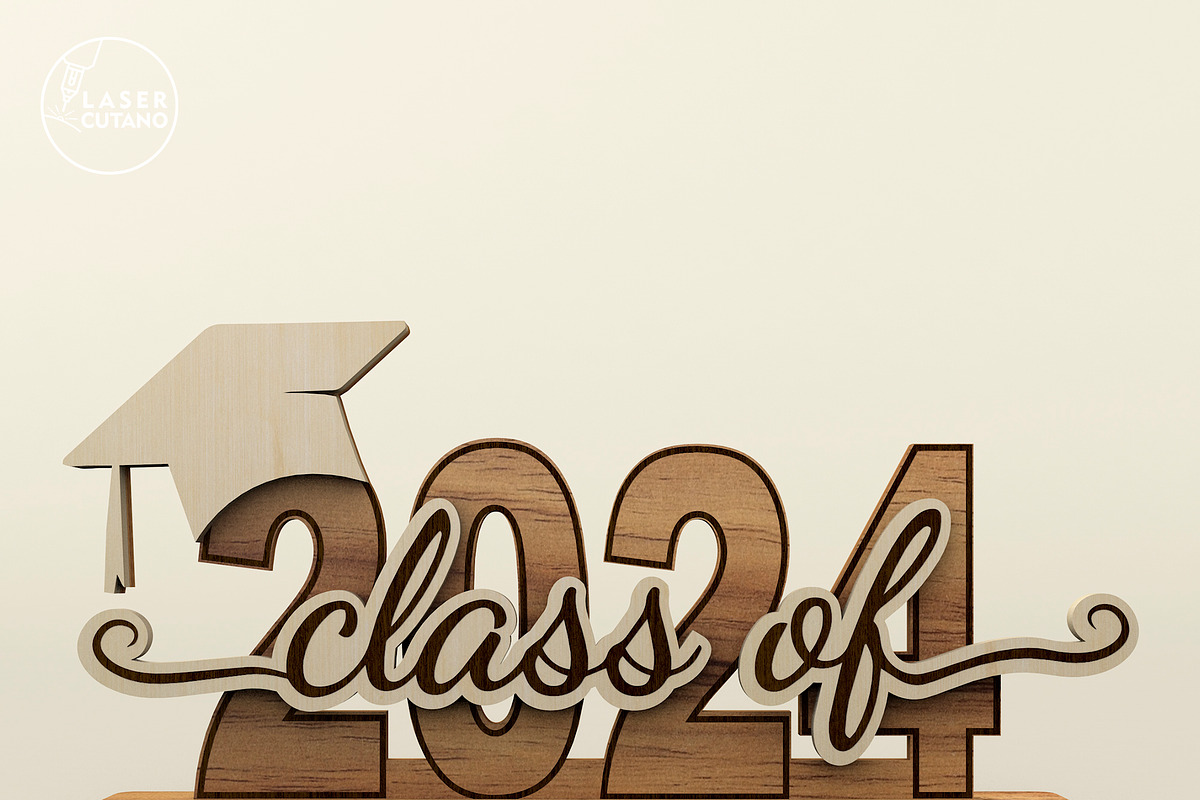 Class of 2024 Graduation Template, a Templates & Theme by LaserCutano (Photo 4 of 7)