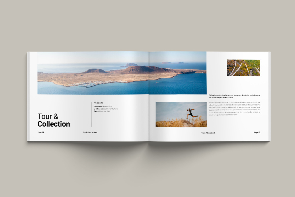 Photo Book Landscape Layout, a Brochure Template by Pixelpick (Photo 8 of 9)