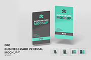 Business Card Vertical - Mockup, a Mockup by Rometheme Std (Thumbnail 1 of 5)