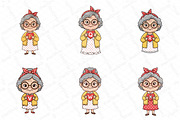 Grandma Holding Heart Alphabet Bundl, an Illustration by DreamPrint404 (Thumbnail 7 of 7)
