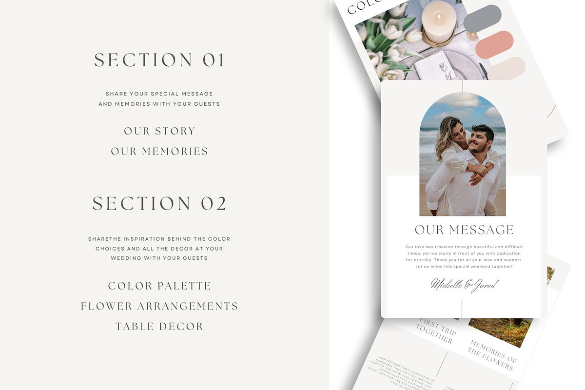 CANVA Wedding Weekend Itinerary, a Magazine Template by Jay Luxe Creative (Photo 3 of 6)