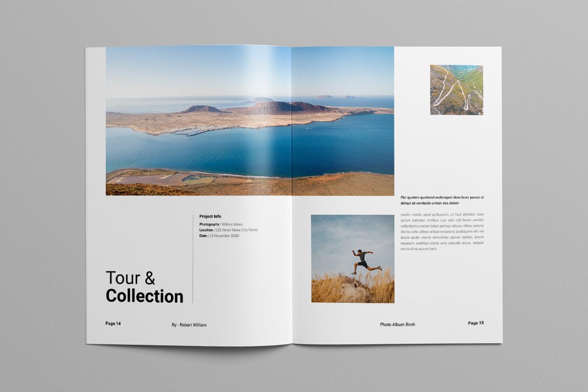 Photo Book Layout | Canva, a Brochure Template by Pixelpick (Photo 8 of 9)