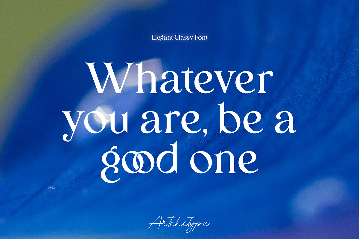 Bunga Zivilia - Display Serif Font, a Serif Font by Artchitype Studio (Photo 5 of 12)