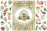 Hand-Painted Vegetable Clipart, a Food Illustration by LenArt (Thumbnail 1 of 15)