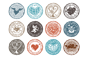 12 Love Stamps