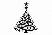 Cozy Holiday Tree Silhouette Designs, an Illustration by Gaye Art (Thumbnail 11 of 21)