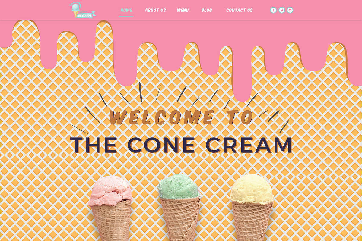 The Cone Cream PSD, a Websites & App Template by Alexander's Studio (Photo 2 of 7)