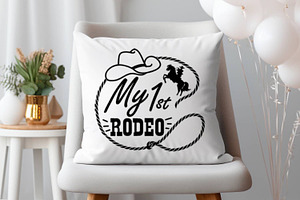 My First Rodeo Svg, Png Cowboy Baby