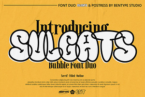 Sulcats - Bubble Font Duo