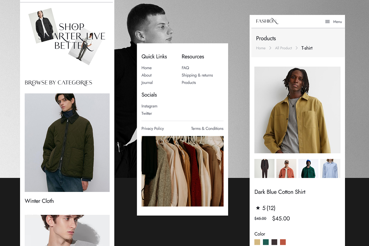 E -Commerce Website UI/UX, an UI Kit Template by Ahmed Rubel (Photo 5 of 8)