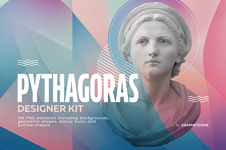 Pythagoras Geometry Designer Kit, an Object Graphic by Graphicdome