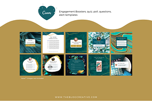 Insta Engagement Post Template Canva