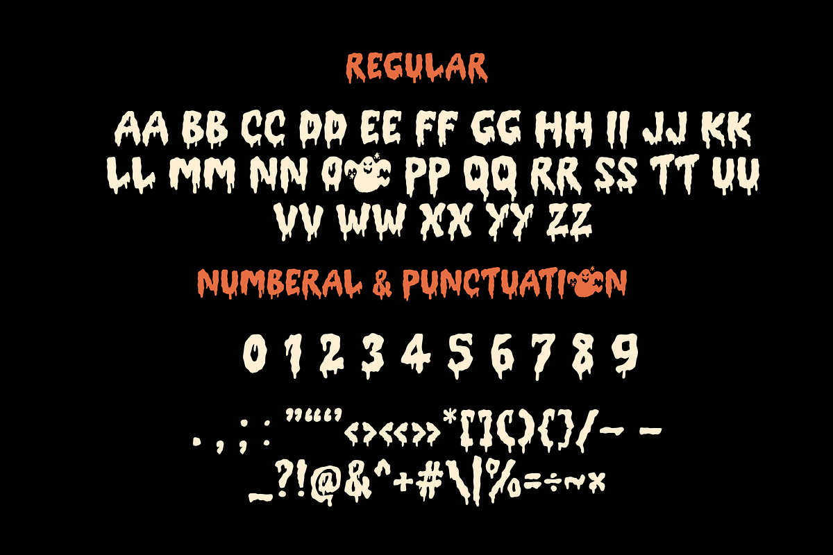 Retro Ghost is a Halloween duo font, a Handwritten Font by Brown Cupple (Photo 12 of 13)
