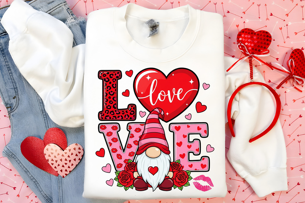 Valentine Gnome PNG, an Illustration by Canvas Craft (Photo 5 of 7)