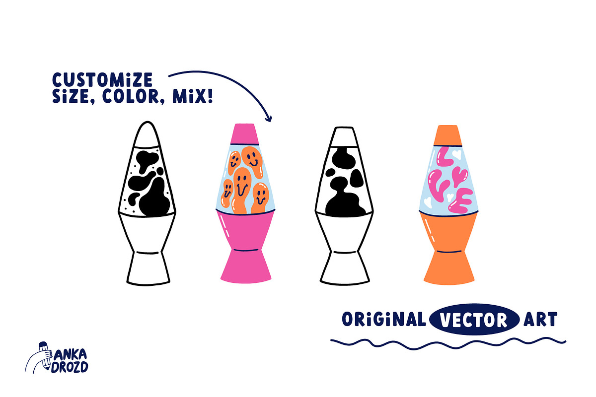 Lava Lamp, an Object Graphic by AnkaDrozd (Photo 6 of 7)
