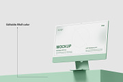New iMac 24 Desktop Mockup, a Mac Mockup by RamStudio2 (Thumbnail 6 of 16)