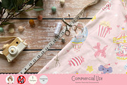 Pastel Carousel Seamless Pattern, a Pattern Graphic by Chonnieartwork (Thumbnail 4 of 5)