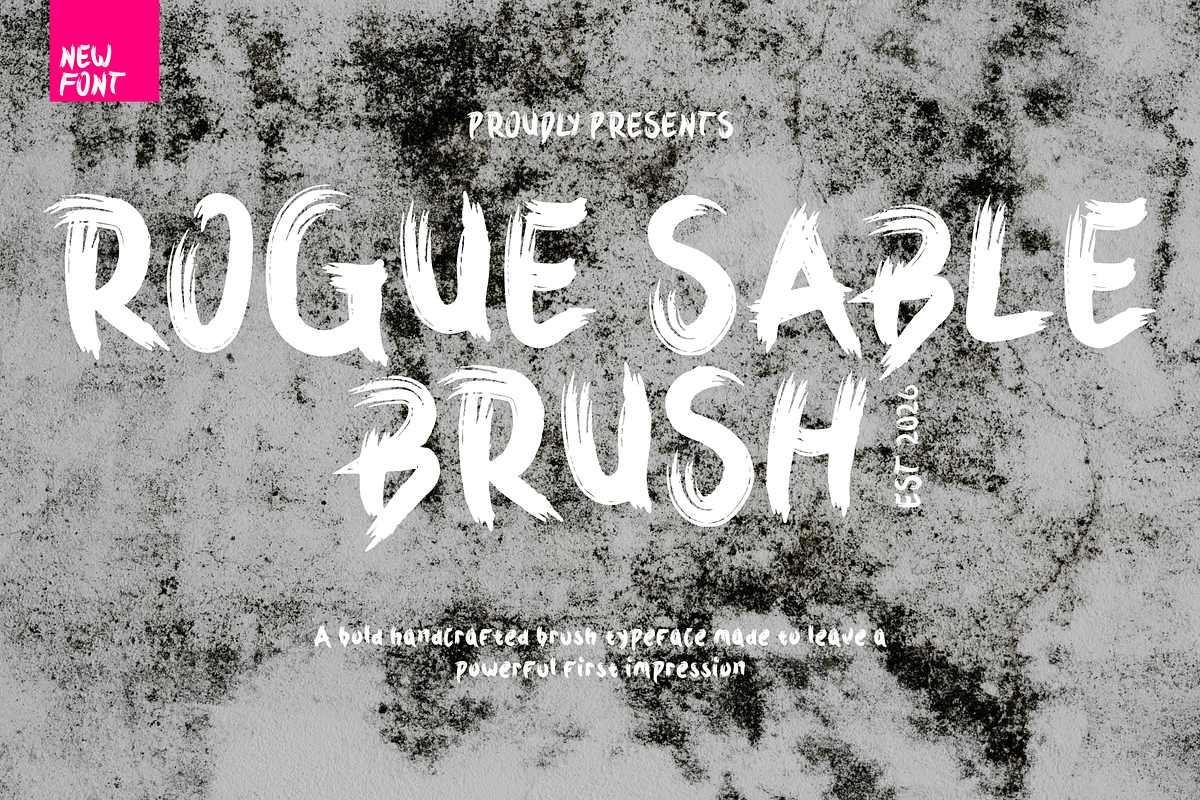 Rogue Sable Bold Brush Font, a Handwritten Font by mesuka (Photo 1 of 5)