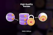 Internet & Data 3D Icon, an Object Graphic by Artnivora.Std (Thumbnail 2 of 4)