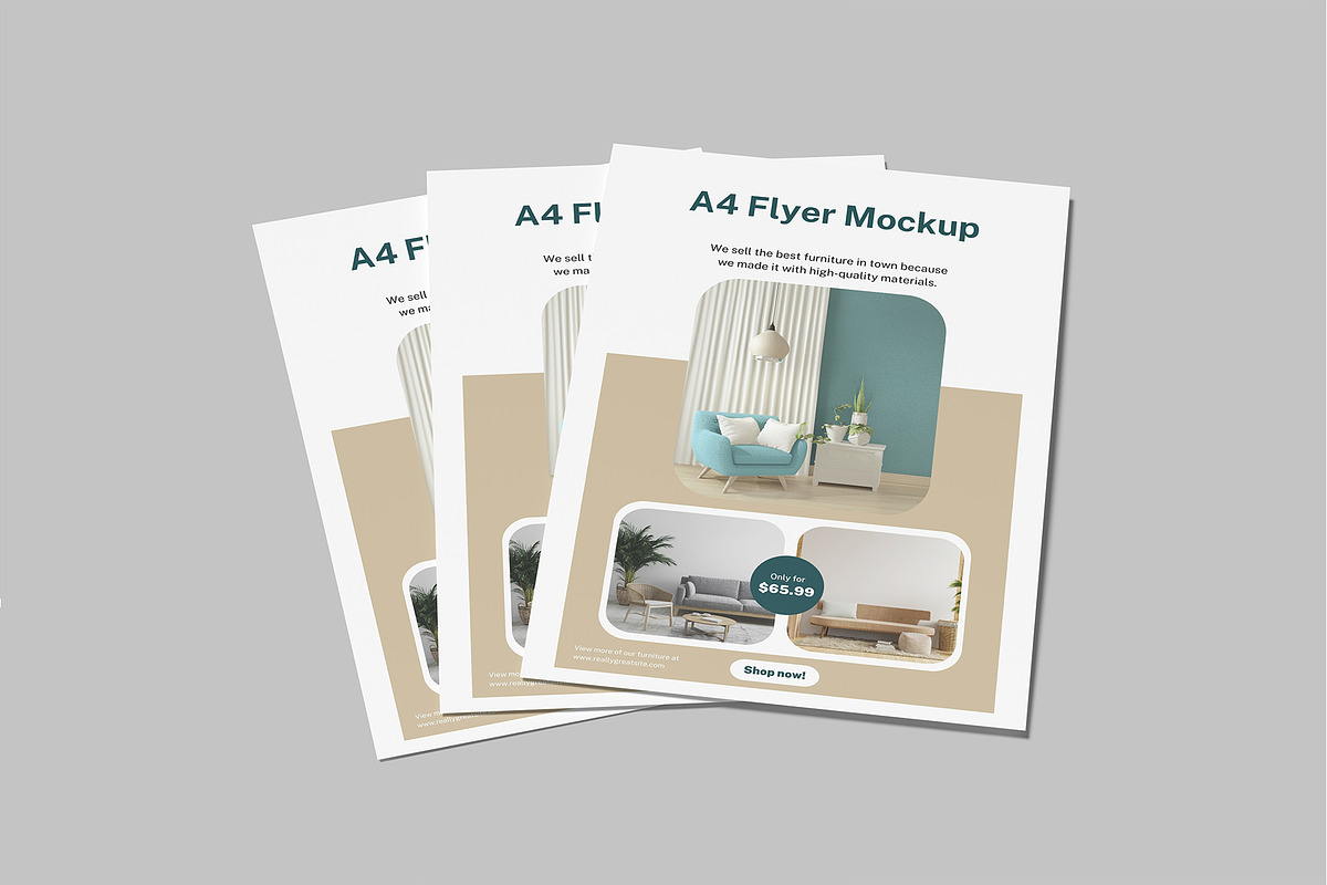 A4 Flyer Mockup, a Flyer Template by rizalamora (Photo 6 of 11)