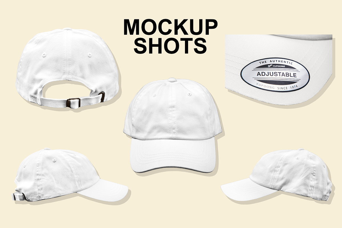 Dad Cap Mockup Yupoong 6245CM, a Hat Mockup by Infinity Mockups (Photo 2 of 8)