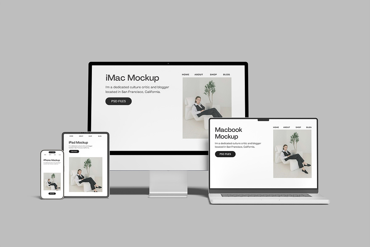 Multi Devices Mockup, a Device Mockup by Bangdastudio (Photo 5 of 6)
