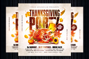 Thanksgiving Party Flyer, a Templates & Theme by MithilaCreation (Thumbnail 1 of 6)