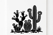 60 Desert Cactus Floral Silhouette, a Seasonal Illustration by Amazin_art (Thumbnail 13 of 35)