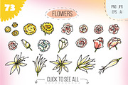 Indian Flowers (vol.2) 76 objects, an Object Illustration by Zooza Art (Thumbnail 2 of 9)