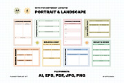 Personal Reflection & Planner Set, a Stationery Template by Artflorara (Thumbnail 3 of 10)