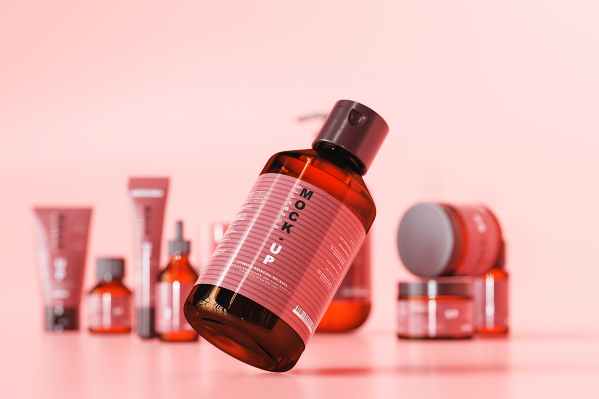 250+ Cosmetic Branding Mockup Bundle, a Cups & Container Mockup by pmvch (Photo 24 of 273)
