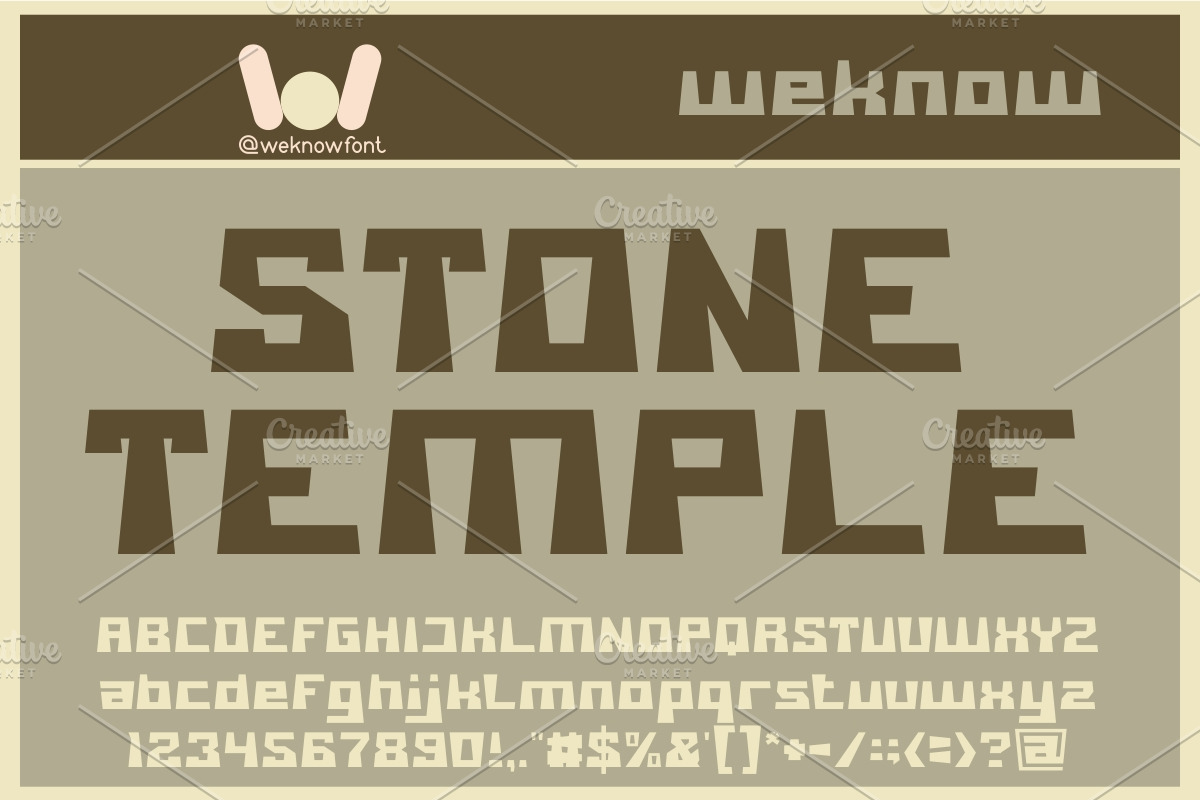 Sculpture font, a Font by weknow (Photo 5 of 5)