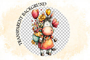 Whimsical Mother's Day Horse Clipart, an Illustration by SVGArt (Thumbnail 7 of 9)
