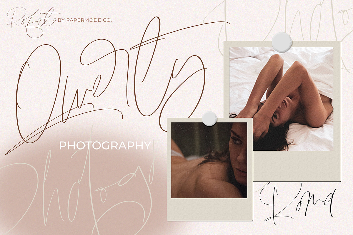 Rofato, a Script Font by Papermode Co. (Photo 3 of 9)
