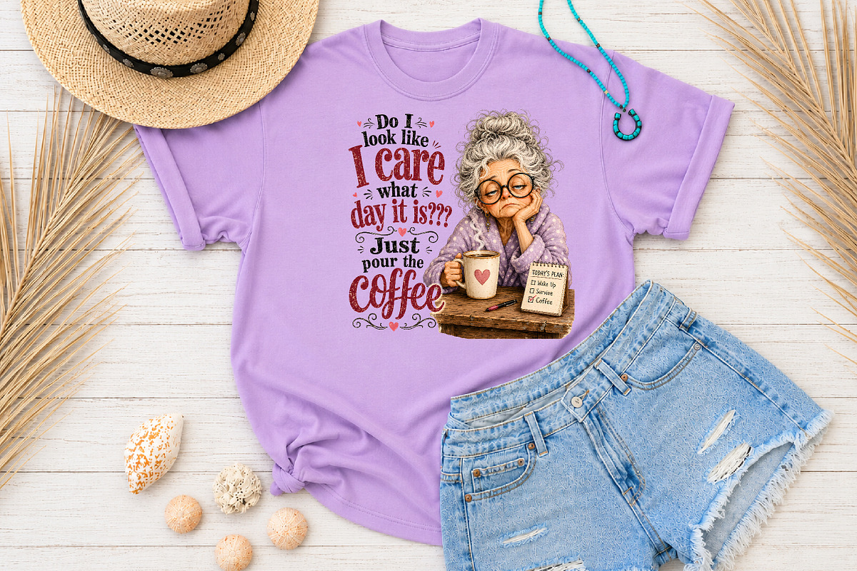 Just Pour The Coffee Sublimation, a Seasonal Illustration by Rose Art (Photo 4 of 4)
