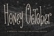 Honey October Sparkle Serif Font, a Serif Font by The October Creative (Thumbnail 1 of 8)