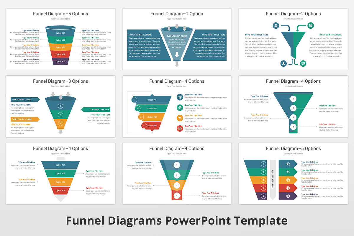 Funnel Diagrams PowerPoint template, a Presentation Template by GraphicStan (Photo 7 of 8)