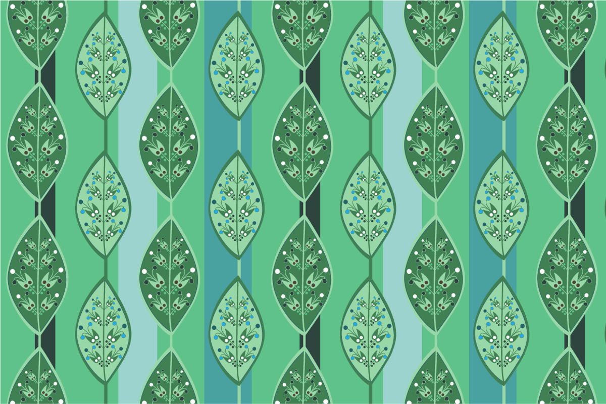 Seamless green pattern, a Pattern Graphic by Sunny_Lion