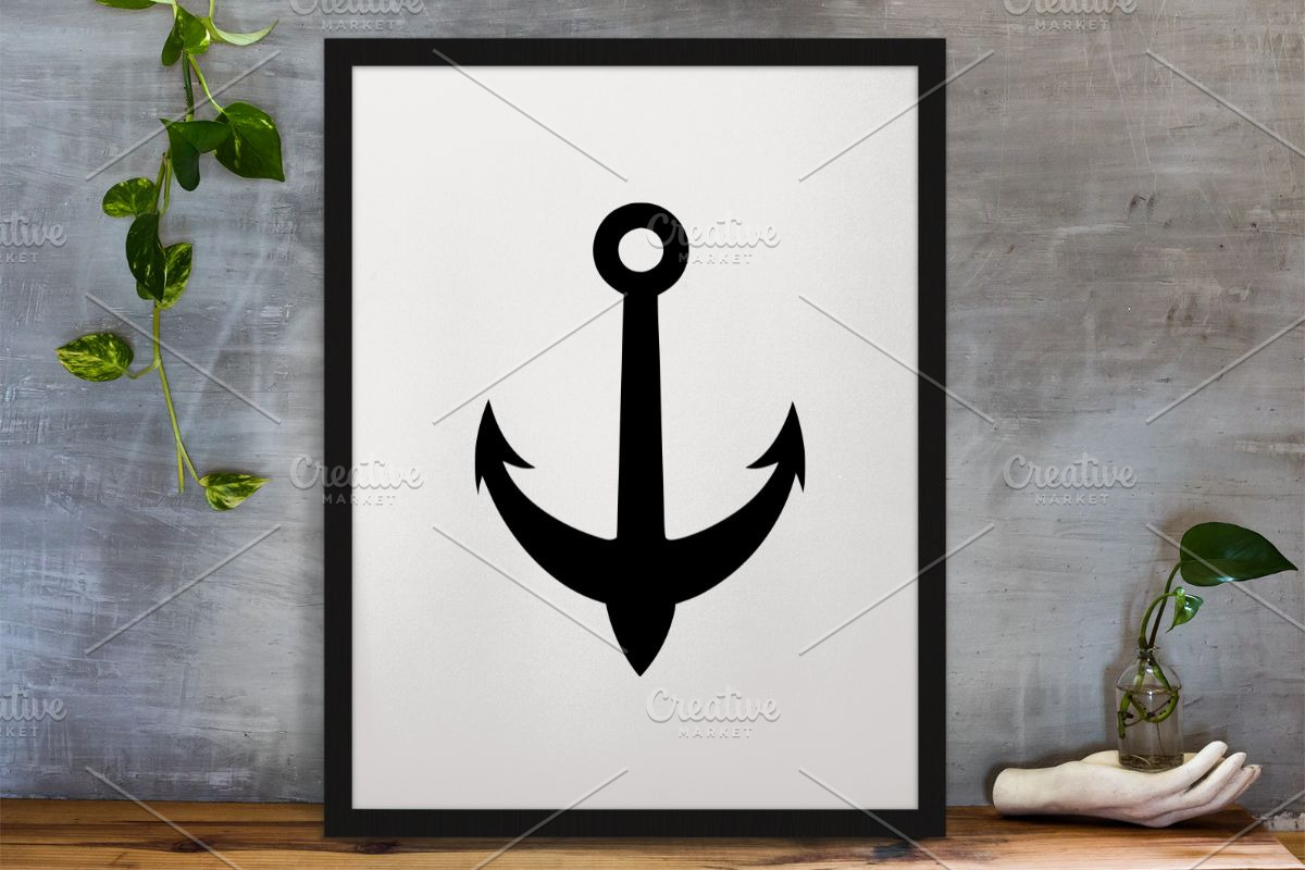 Anchor Silhouette SVG, an Object Illustration by newminddesign (Photo 3 of 3)