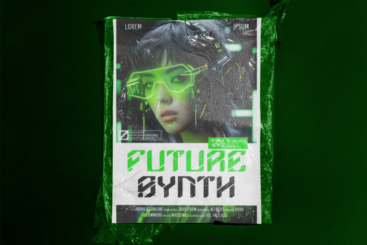 Neurobyte Futuristic Sci-fi Font, a Font by PutraCetol Studio (Photo 4 of 5)