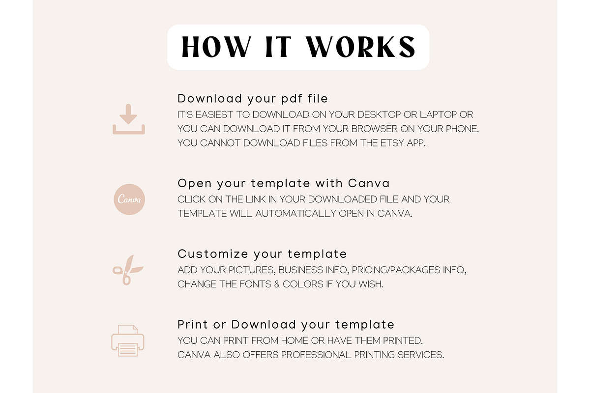 Floral Thank you card Canva Template, a Flyer Template by Hellohastore (Photo 11 of 11)