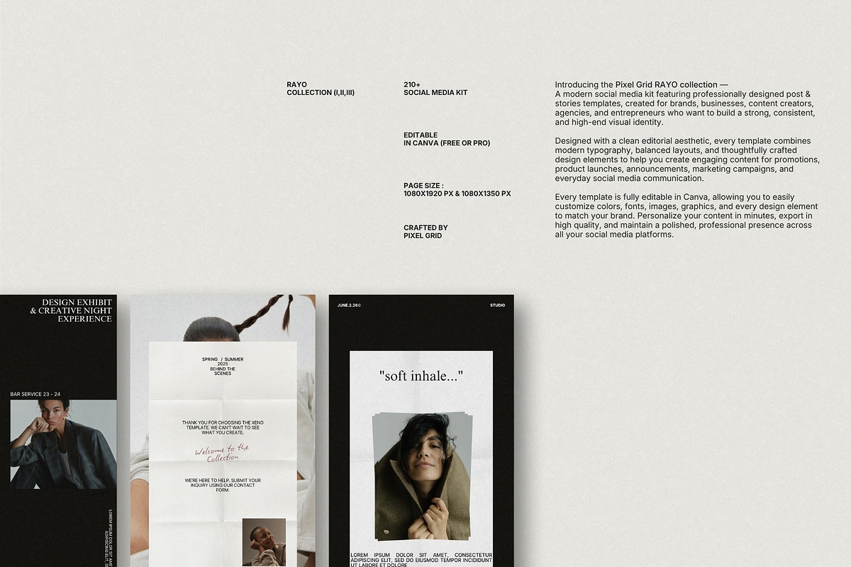 RAYO | Social Media Kit Bundle, a Social Media Template by Pixel Grid (Photo 2 of 10)