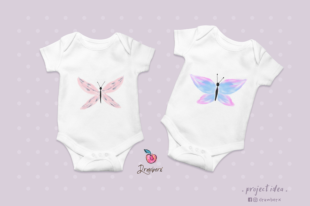 Sweet Dreams. Baby Girl Clipart 050, an Illustration by Drawberx (Photo 13 of 16)