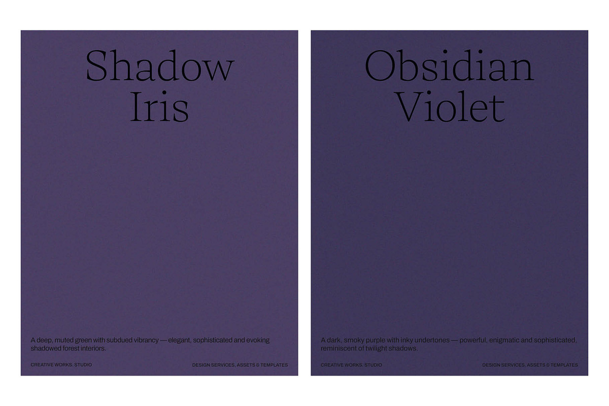 6 Shadowed Purple Grain Backgrounds, a Texture Graphic by CREATIVE WORKS. (Photo 4 of 5)