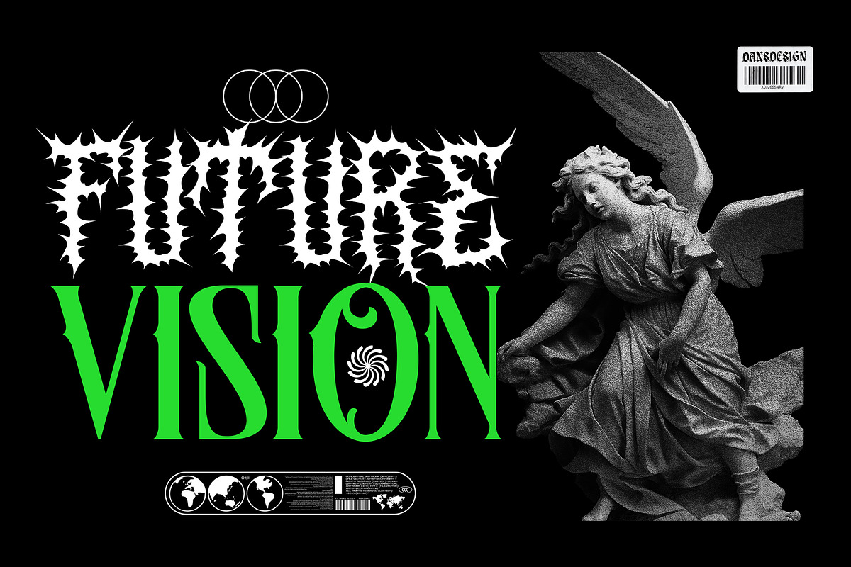 Arounds Blackletter Horror Duo Font, a Blackletter Font by dansdesign (Photo 2 of 7)
