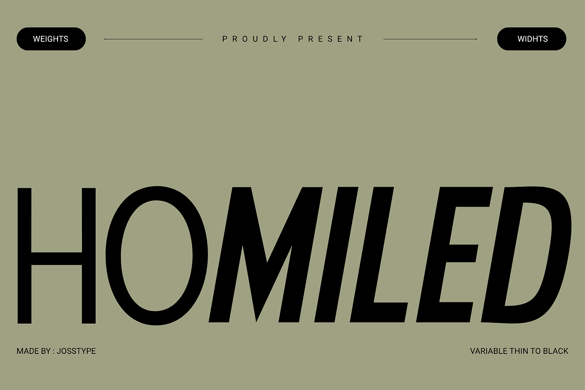 Homiled, a Sans Serif Font by josstype (Photo 2 of 16)
