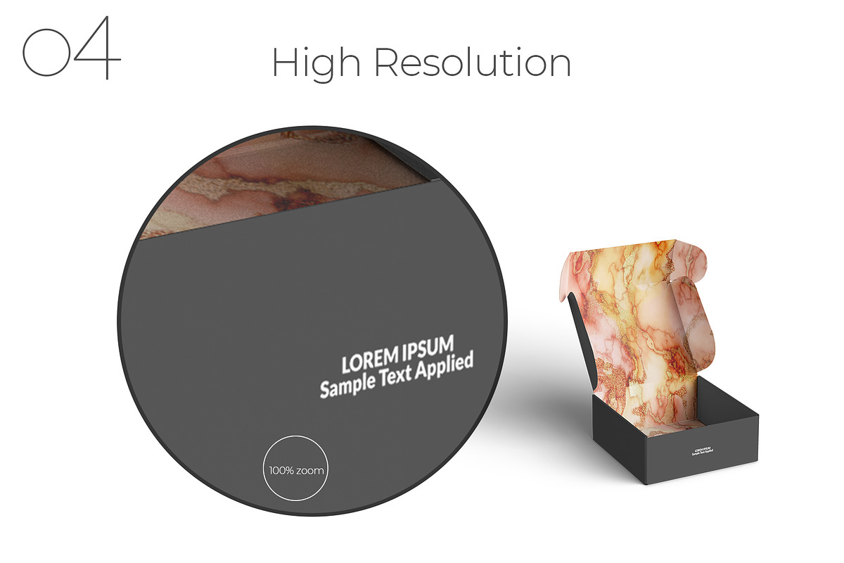 Front Tuck Square Mailing Box Mockup, a Packaging Mockup by Sheikhadesign (Photo 5 of 10)