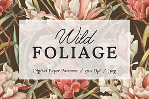Wild Foliage Seamless Patterns
